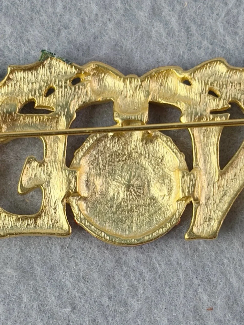Christmas Holiday Vintage Signed JJ Brooch Pin NOEL Ornament Enamel